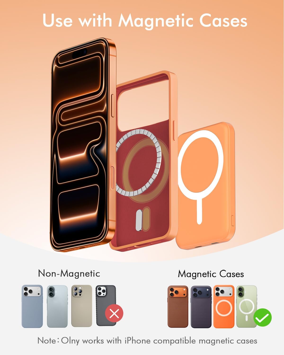 MagSnap™ Ultra Slim Magnetic Wireless Power Bank 5000mAh for iPhone 12/13/14/15/16/17 Series