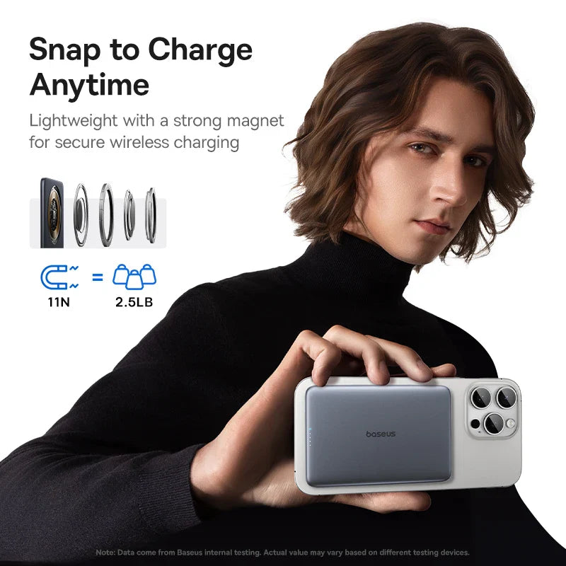 MagSnap™ Wireless Magnetic Power Bank
