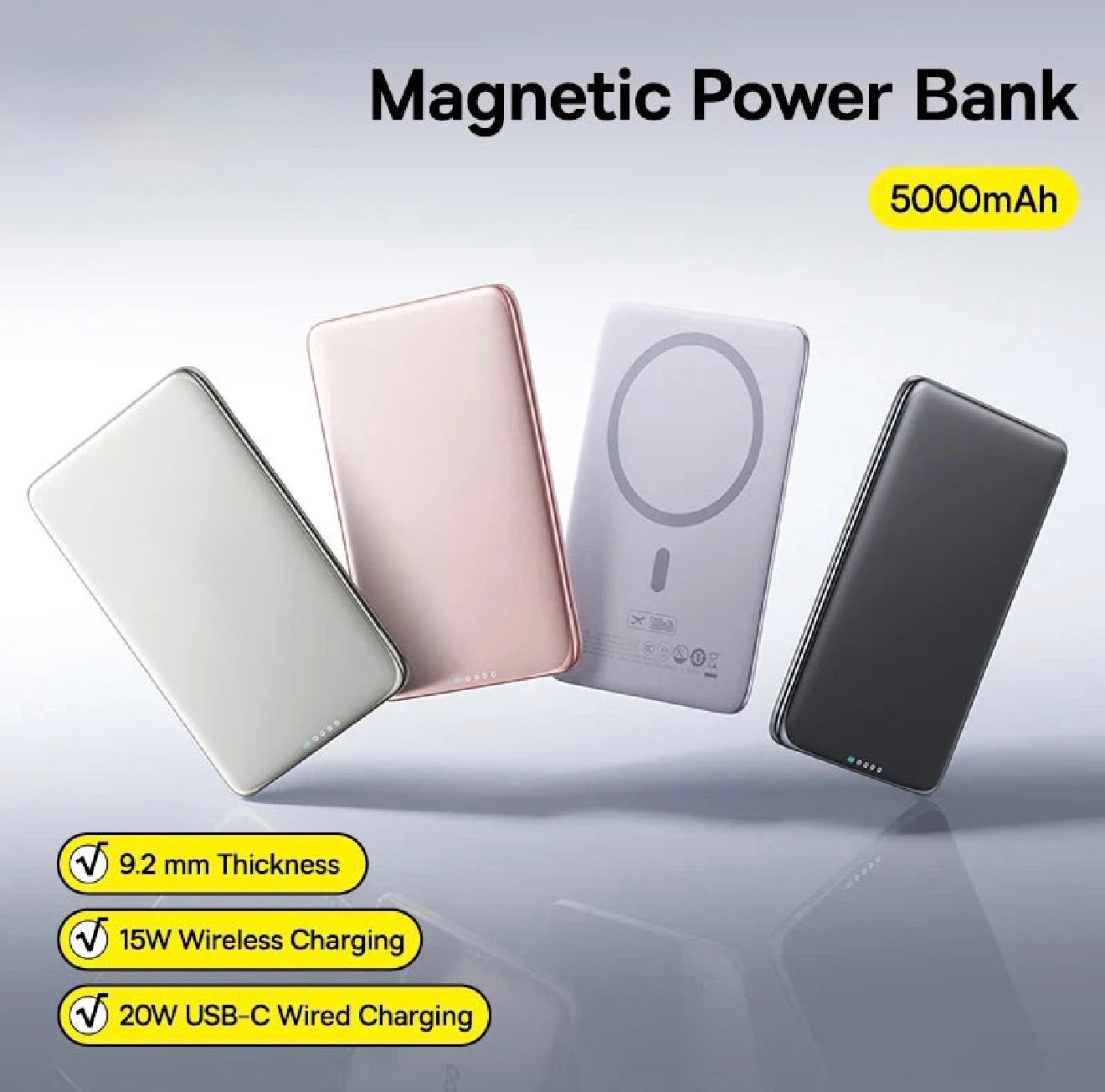 MagSnap™ Wireless Magnetic Power Bank