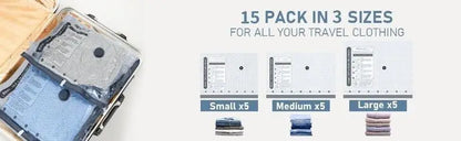 VacuPack™ Travel Vacuum Storage Bags with Electric Pump